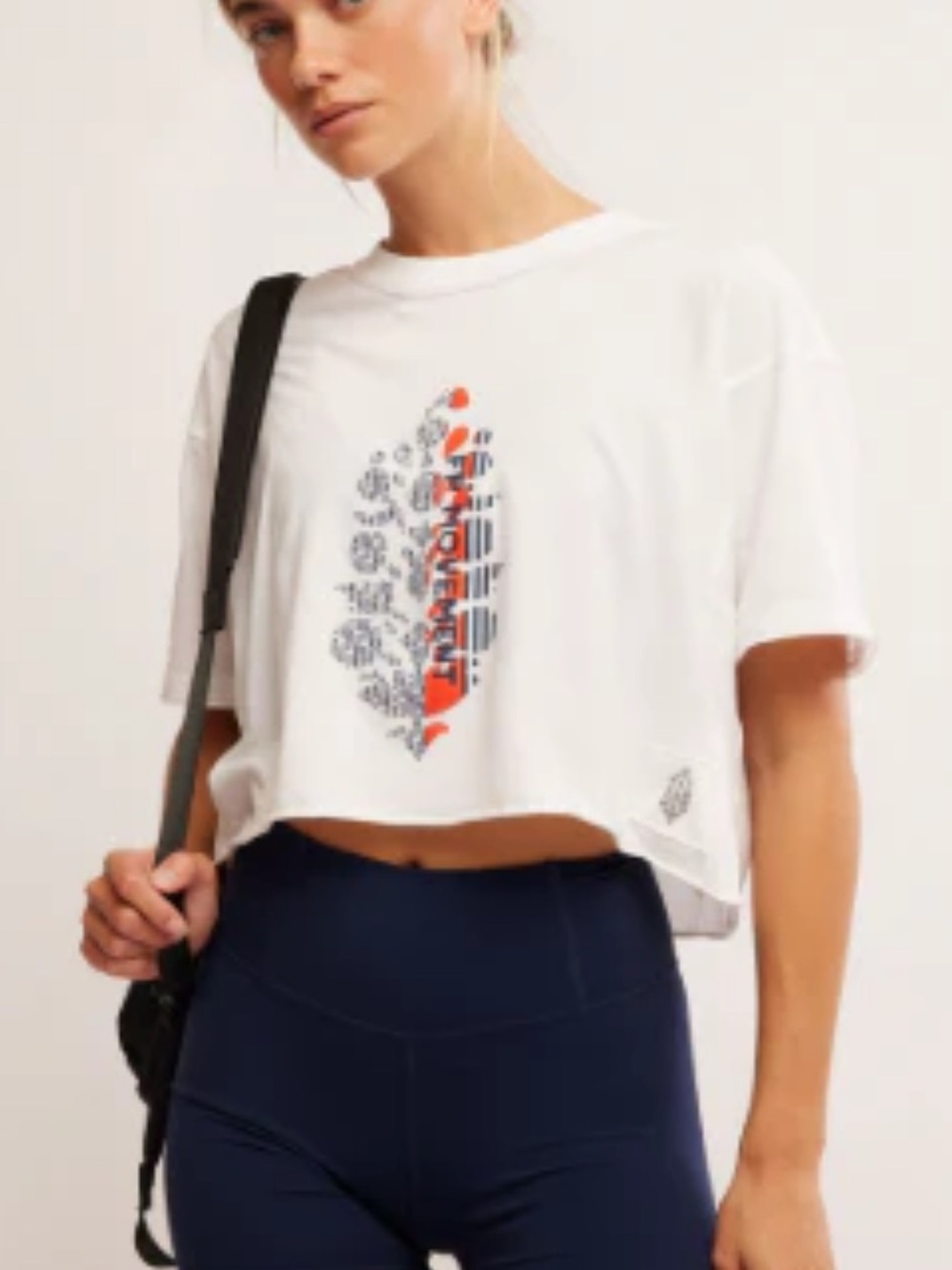 NWT Free People Movement Inspire Logo T- Shirt!  Size M